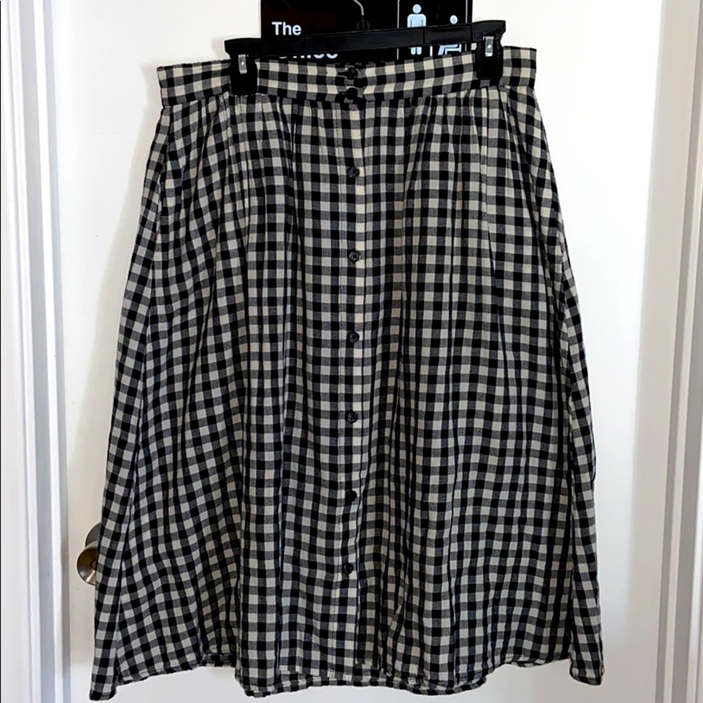 Buffalo plaid A line skirt